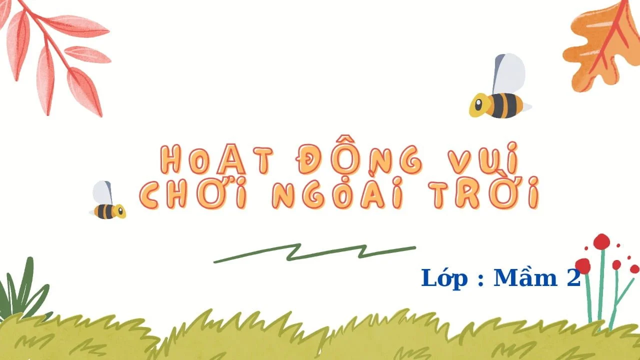 HOẠT ĐỘNG VUI CHƠI NGOÀI TRỜI – LỚP MẦM 2