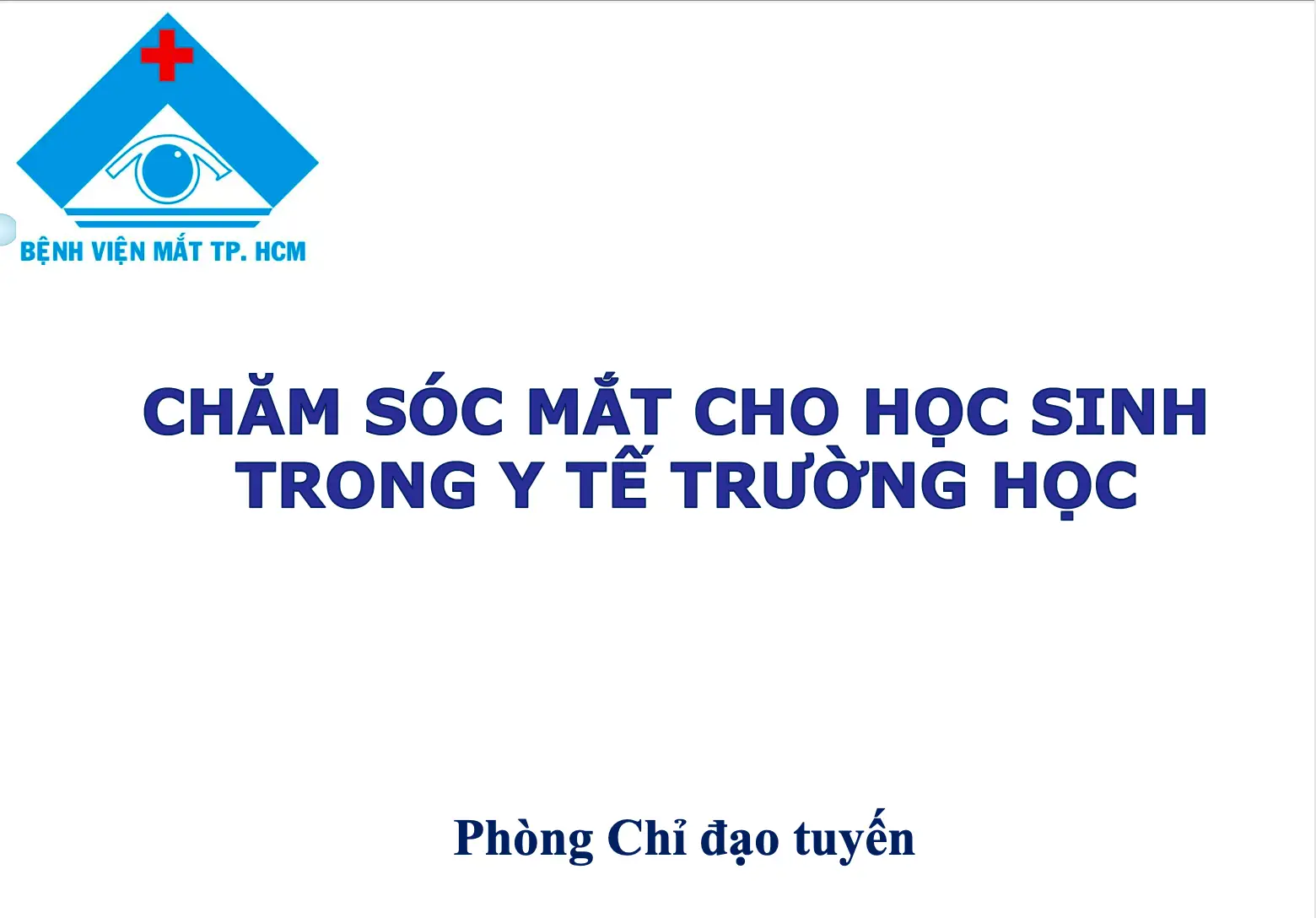 Chăm Sóc Mắt Cho Học Sinh Trong Y Tế Trường Học