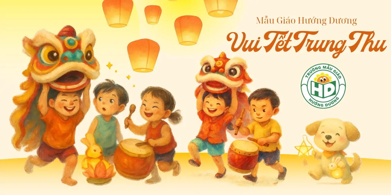 Mẫu Giáo Hướng Dương – Bé Làm Bánh Trung Thu